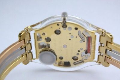 New Swatch Skin Women Steel Tri Colors Band 18 cm Slim Watch 35mm 