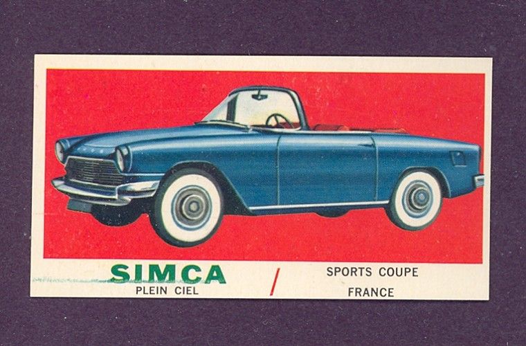 1961 Topps Sport Cars #31 Simca (NM/MT) *204927  