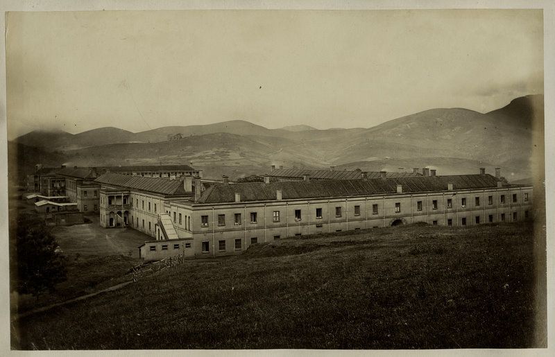 1860s PHOTO INDIA WELLINGTON MILITARY HOSP. CONOOR  