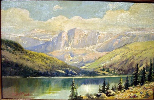 FRANK LEWIS VAN NESS (1866 ?) OIL PAINTING CALIFORNIA  