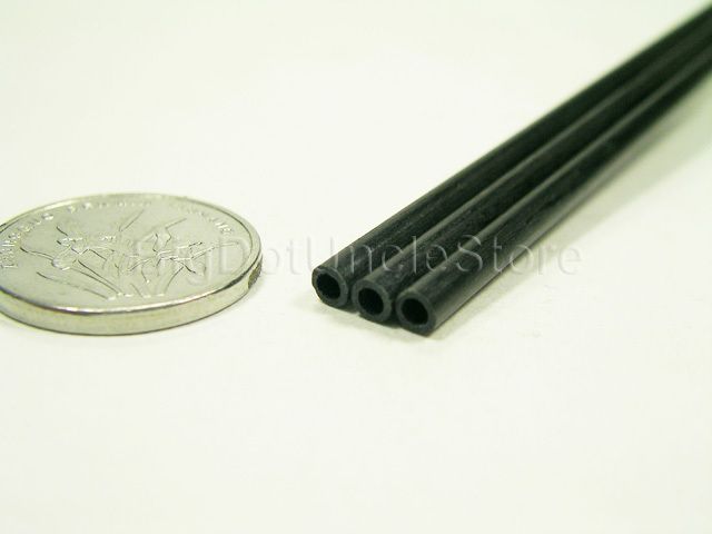 307 3x Ø3mm L800mm Carbon Fiber Tubes for RC Plane  