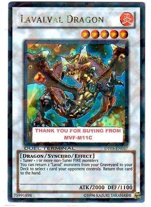 LAVALVAL DRAGON DUEL TERMINAL ULTRA RARE NEW DT05 EN037  