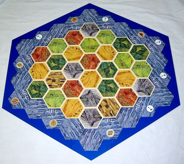 Settlers of Catan Border Edge Frame 5 6 Player Game BLU  