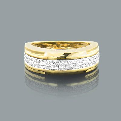 Key Necklaces 14K Gold Diamond Key Pendant 0.27ct  