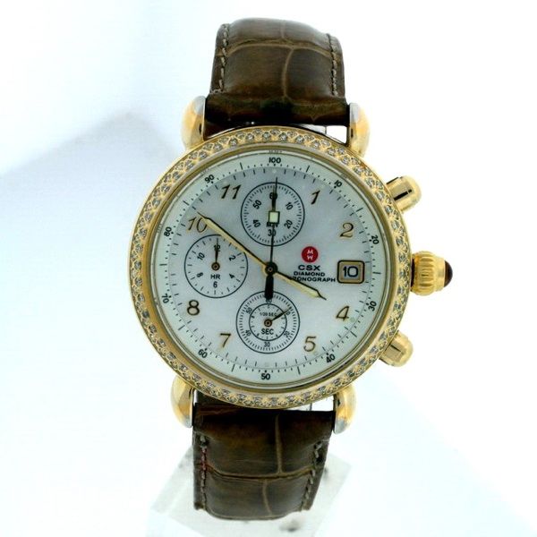 Michele CSX Chrono. Diamond, Mother of Pearl Dial Watch  