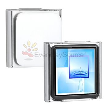 Clear Hard Skin Case+Protector for iPod Nano 6th Gen 6G  