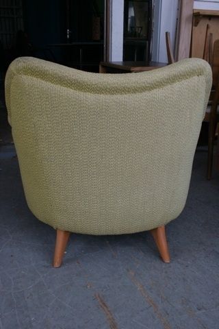 heywood wakefield m345c tub chair   restored to order  