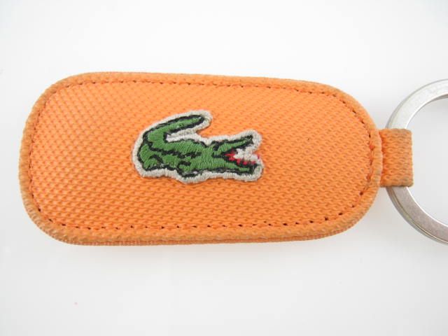 LACOSTE Orange Plastic Key Chain  