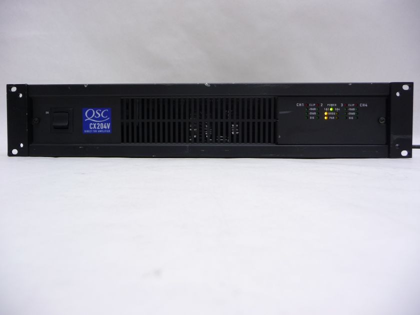 QSC CX204V 4 CHANNEL 200W 70V POWERED POWER PROFESSIONAL AUDIO AMP 