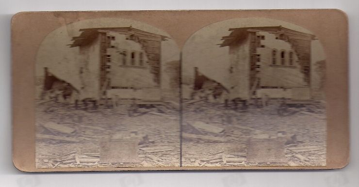 Vintage JOHNSTOWN PA STEREOVIEW Flood Woodvale Lock up  