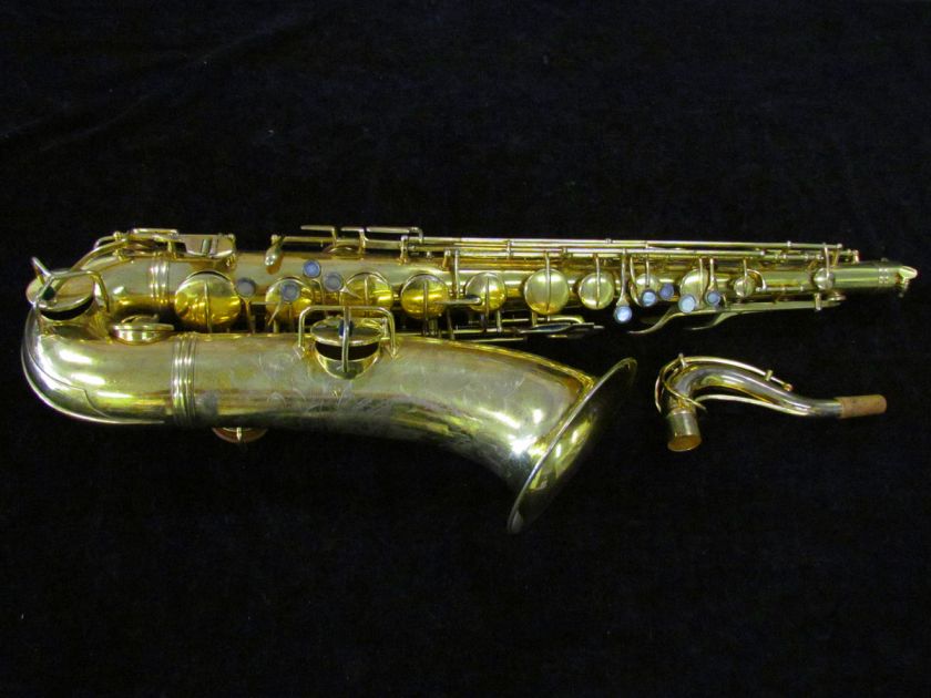 Sweet C.G. Conn Gold Plated Portrait Chu Berry Tenor Sax, Serial 