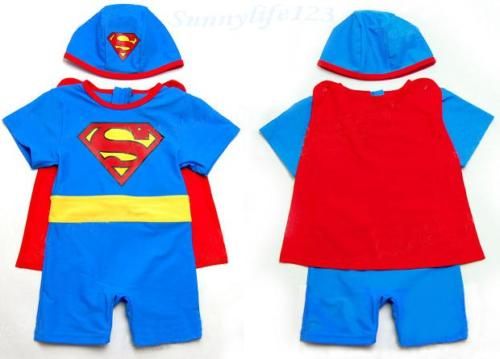 Superman Swimwear/Swimsuit/Costume Sz 2,3,4 ,5,6 *CUTE*  