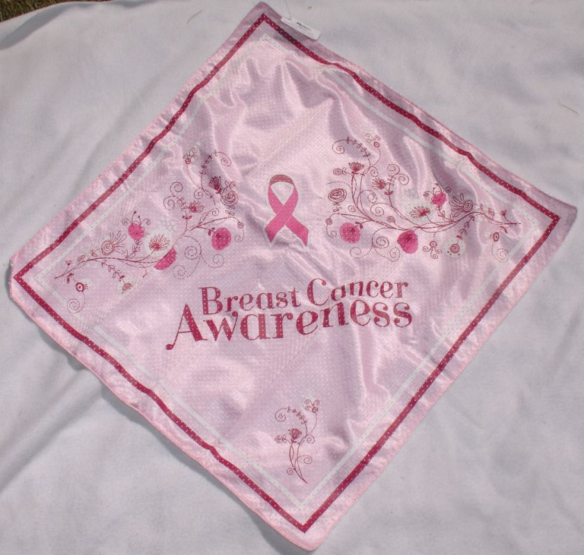 BANDANA PINK RIBBON BREAST CANCER AWARENESS SPONSORED ITEM SCARF 