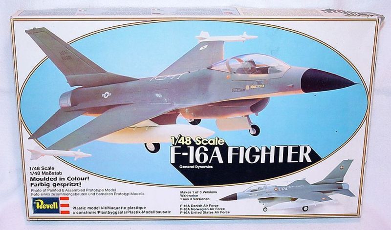 Revell 148 DENMARK NORWAY USA F 16 JET FIGHTER MIB`80  