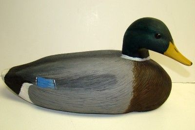 VINTAGE WOOD MALLARD DECOY DUCK BREWER  