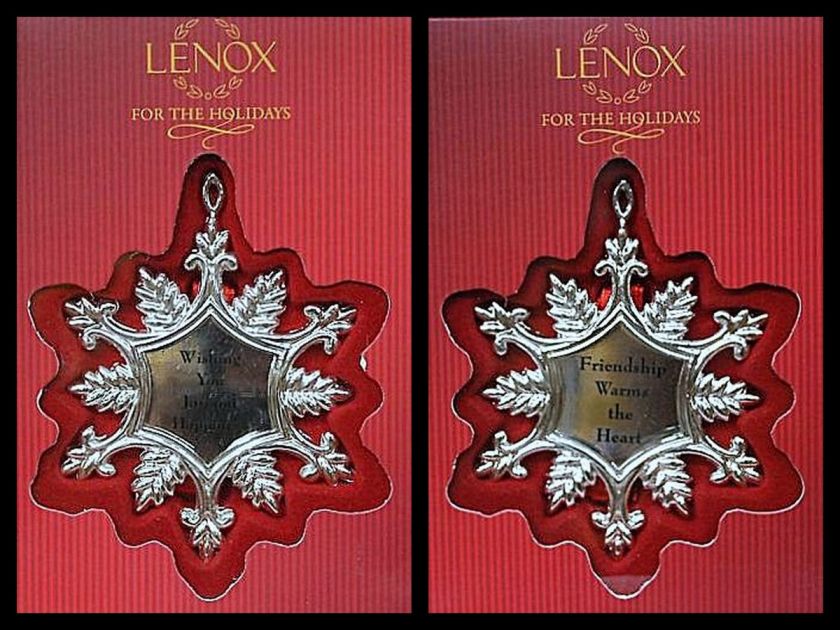 LENOX SENTIMENT SNOW FLAKES  