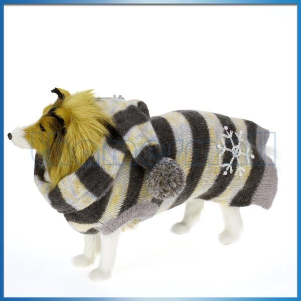 Pet Dog Sweater Pullover Knitwear Apparel w/ Matching Scarf Neck Wrap 