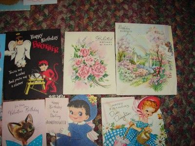 VTG LOT OF 147 CARDS (USED) GET WELL, BIRTHDAY AND MORE  