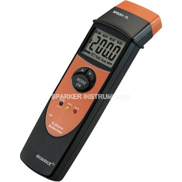   Digital Oxygen Content Tester Meter Gas Alarm Detector Checker  