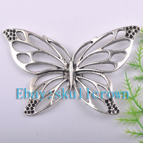 FREE SHIP 10pcs Tibetan Silver Butterfly Pendants 70mm LP7178  