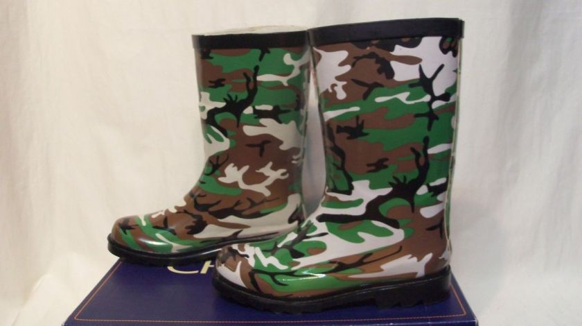 CHEROKEE camo rain snow rubber boot childs 1  