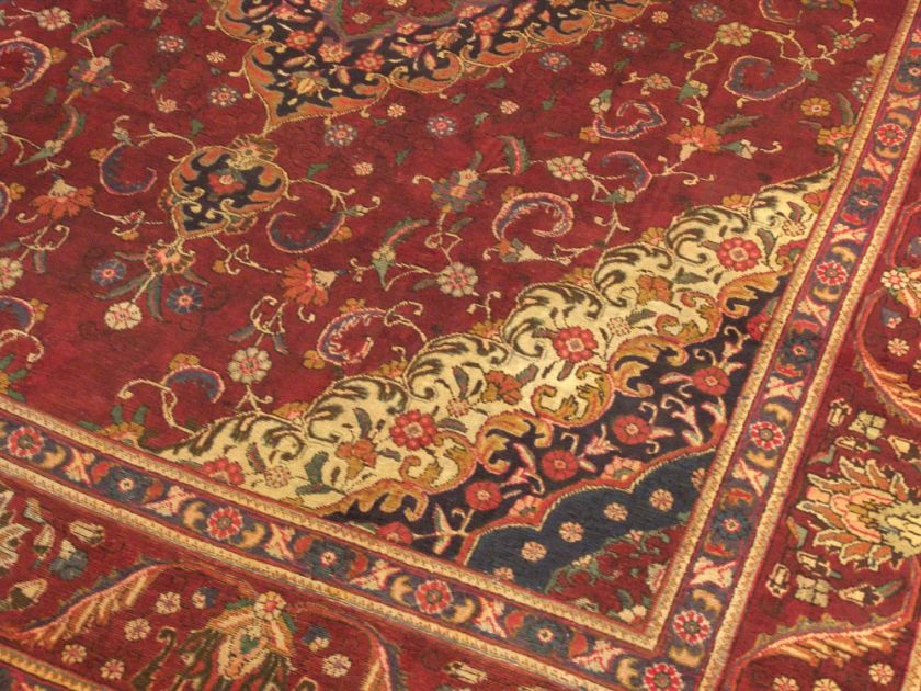 10x13 Handmade Carpet Antique Persian Bidjar Wool Rug  