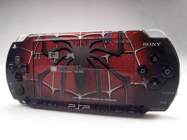 New For Fat PSP 1000 Vinyl Sticker/Skin Spider Man  