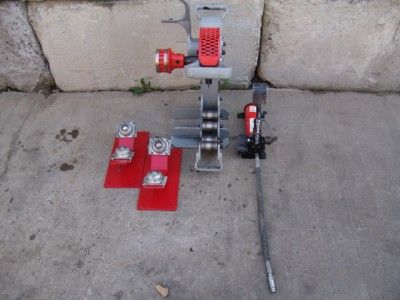 RIDGID 258 XL HYDRAULIC PIPE CUTTER USED WITH 700 PIPE THREADER. 8 to 