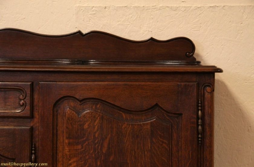 Country French Oak Antique Sideboard or Credenza  