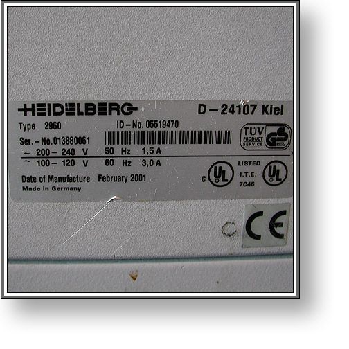 Heidelberg Quicksetter 460 Prepress System + Harlequin RIP + Processor 