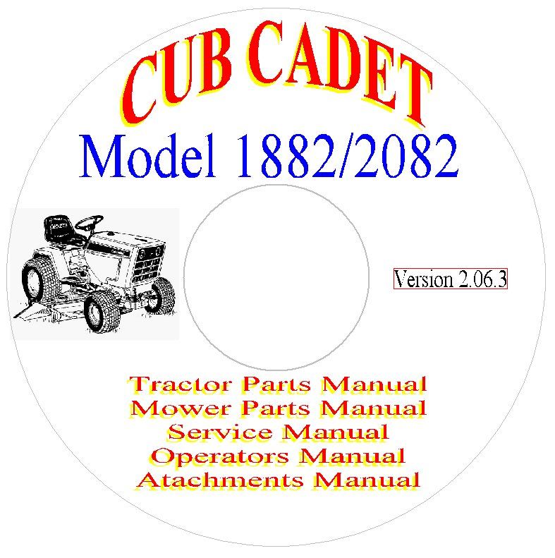 Cub Cadet 1882/2082 Parts, Service & Operators Manuals  