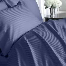 1200TC Navy Queen Duvet Cover Set 100% Egyptian Cotton  