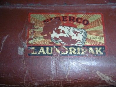 ANTIQUE FIBERCO LAUNDRIPAK STORAGE SHIPPING BOX C 1920s  