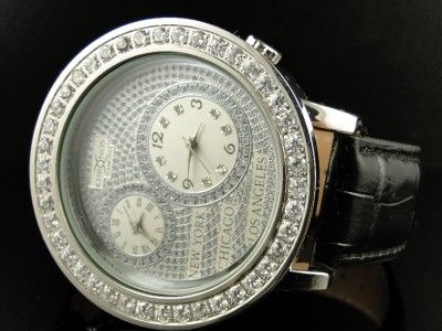 KHRONOS/JOE RODEO LARGE STONE BEZEL DIAMOND WATCH  