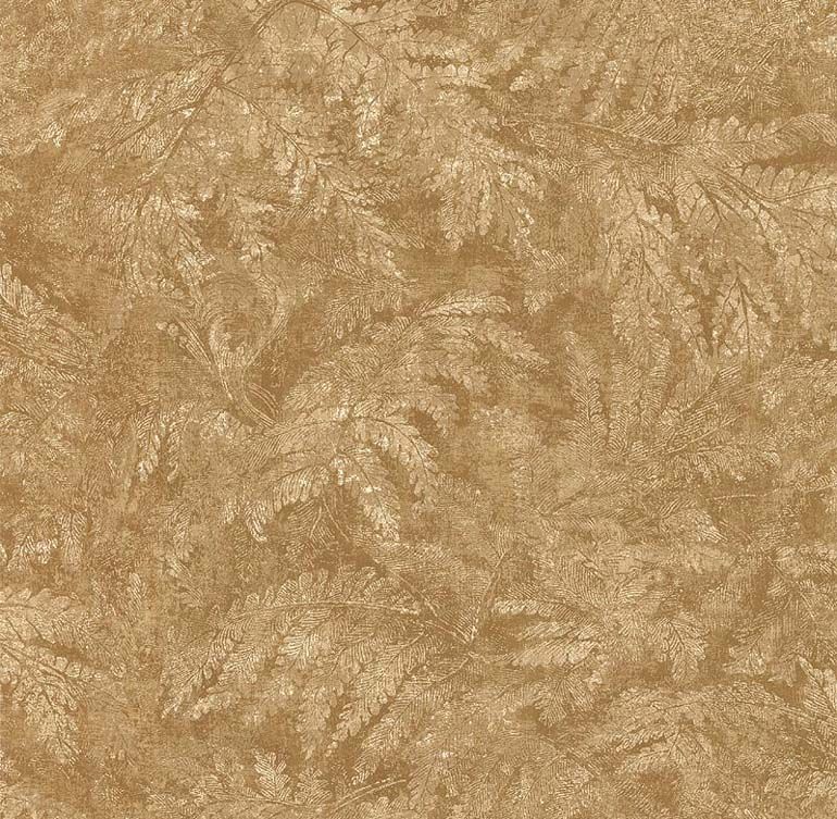 NORWALL ZEN LEAVES on BROWN Wallpaper ZN28050  