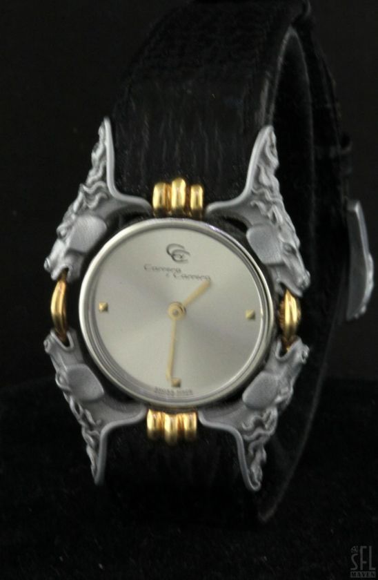 CARRERA Y CARRERA TITANIUM/18K GOLD HORSE MOTIF LADIES WATCH  