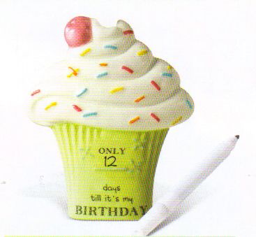 Magnet Cupcake Birthday Countdown Refrigerator  