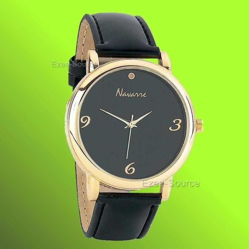   NAVARRE CLASSIC DESIGN HIGH QUALITY QUARTZ DIAMOND WATCH AMAZING GIFT