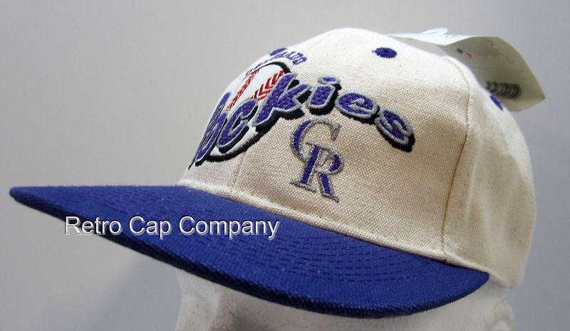 VINTAGE COLORADO ROCKIES RETRO SNAPBACK CAP  