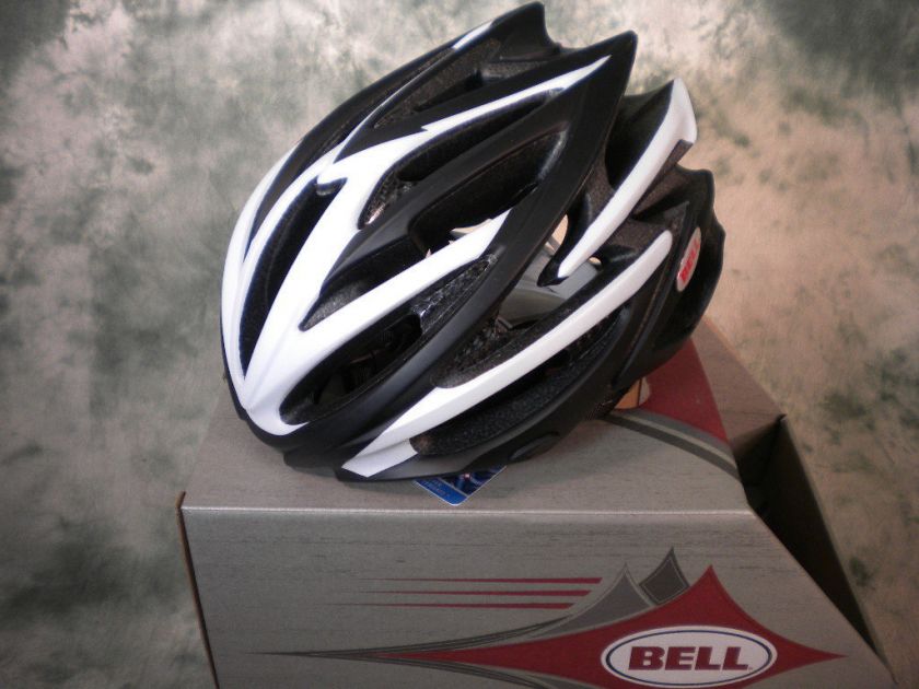 NEW 2011 BELL VOLT CYCLING HELMET MAT BLACK WHITE MED  