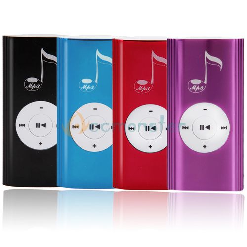 New Portable  Player with Micro SD Slot Smart USB 2.0 Clip Black 