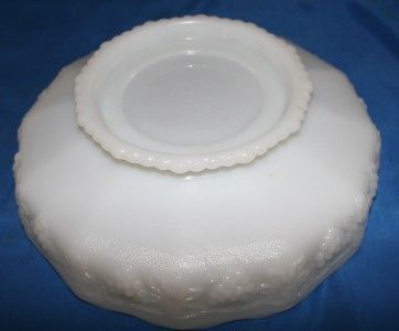 Fire King Glassware Footed Footed Fruit Bowl Milk Glass  