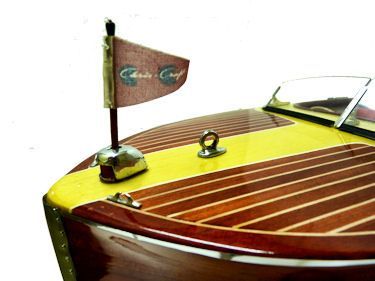 CHRIS CRAFT 1952 RIVIERA SPEEDBOAT FINISHED MODEL BOAT  