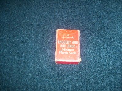 1974 Hallmark Raggedy Ann & Andy Miniature Playing Cards 89BC140 4 