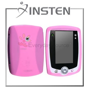   Pink Gel Skin Case Cover+Screen Protector For LeapPad Tablet  