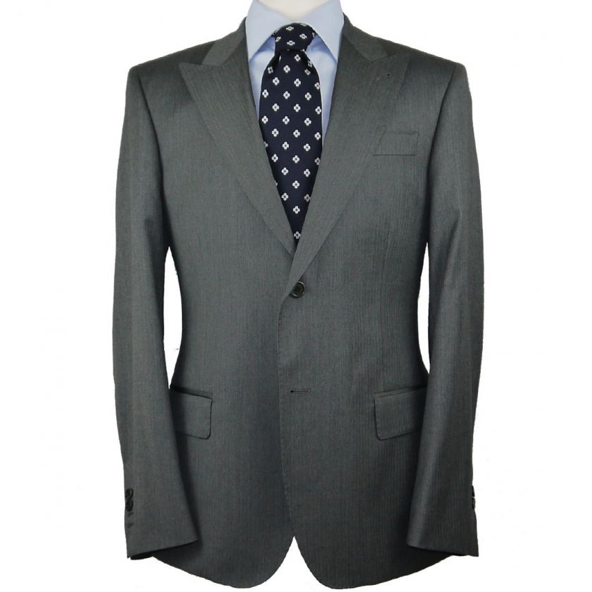 NWT $995 METAMODA 1970 GRAY HERRINGBONE 100% WOOL MENS BLAZER SPORTS 