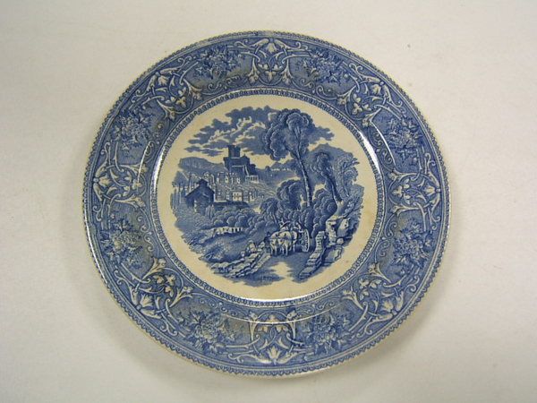 Edge Malkin & Co. English Ironstone plate Italy scene  