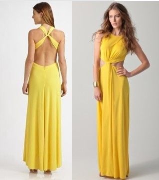 BCBG MAX AZRIA OLESYA DRAPED EVENING GOWN Cutout Waist and Back Maxi 