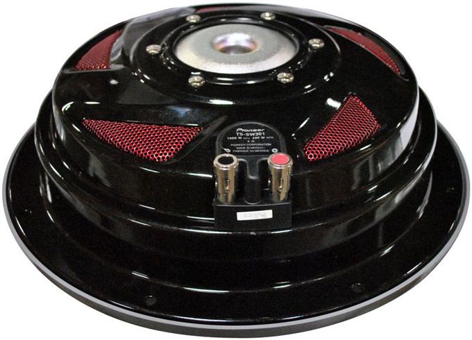 PAIR PIONEER TS SW301 12 Shallow Mount Car Subwoofers  