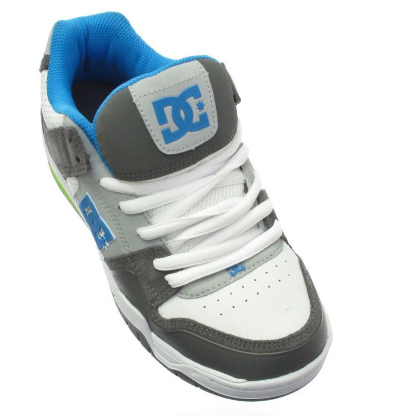 DC Shoes Stack White Battleship Armor Trainers Size 7 1  